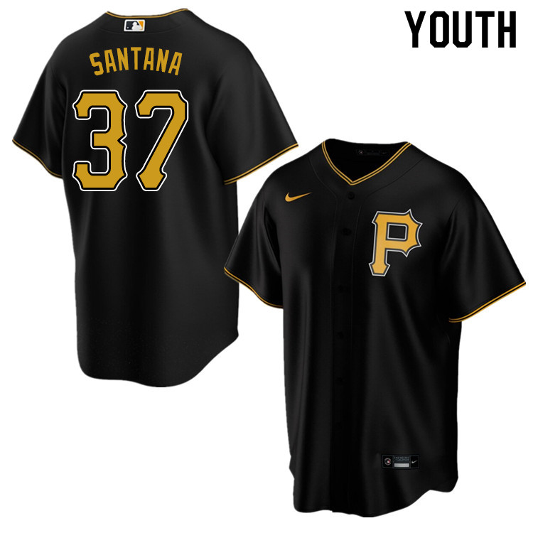 Nike Youth #37 Edgar Santana Pittsburgh Pirates Baseball Jerseys Sale-Black